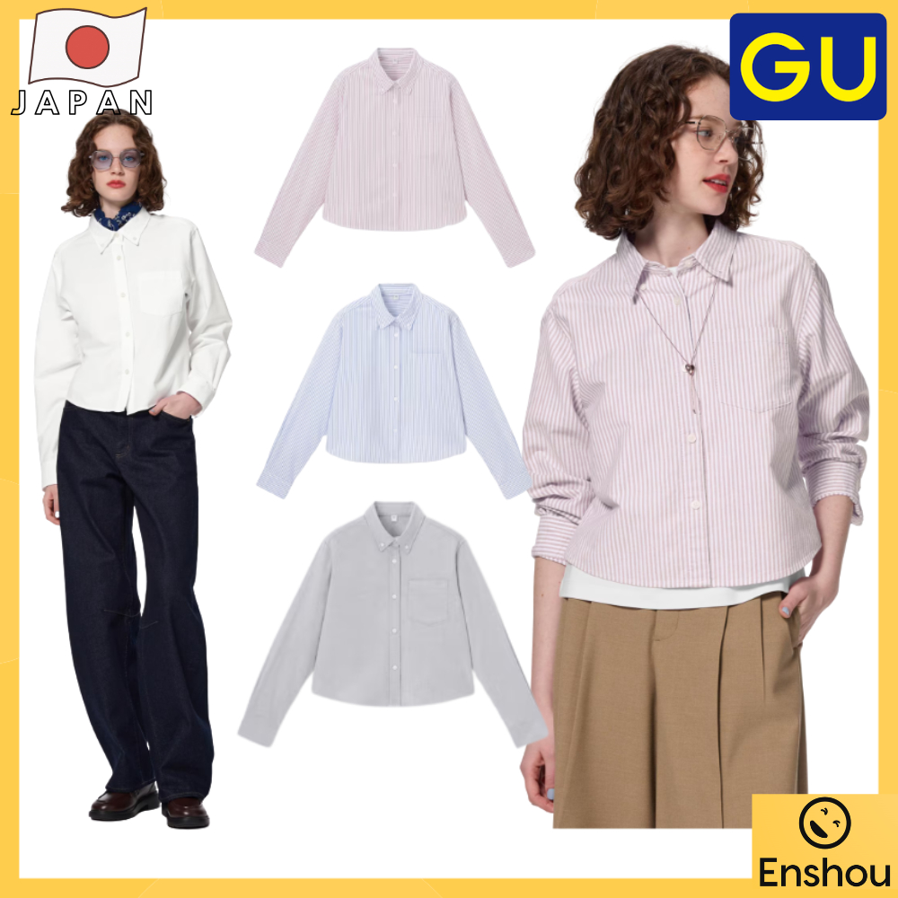 ♡โดยตรงจากญี่ปุ่น♡GU Oxford Short Shirt