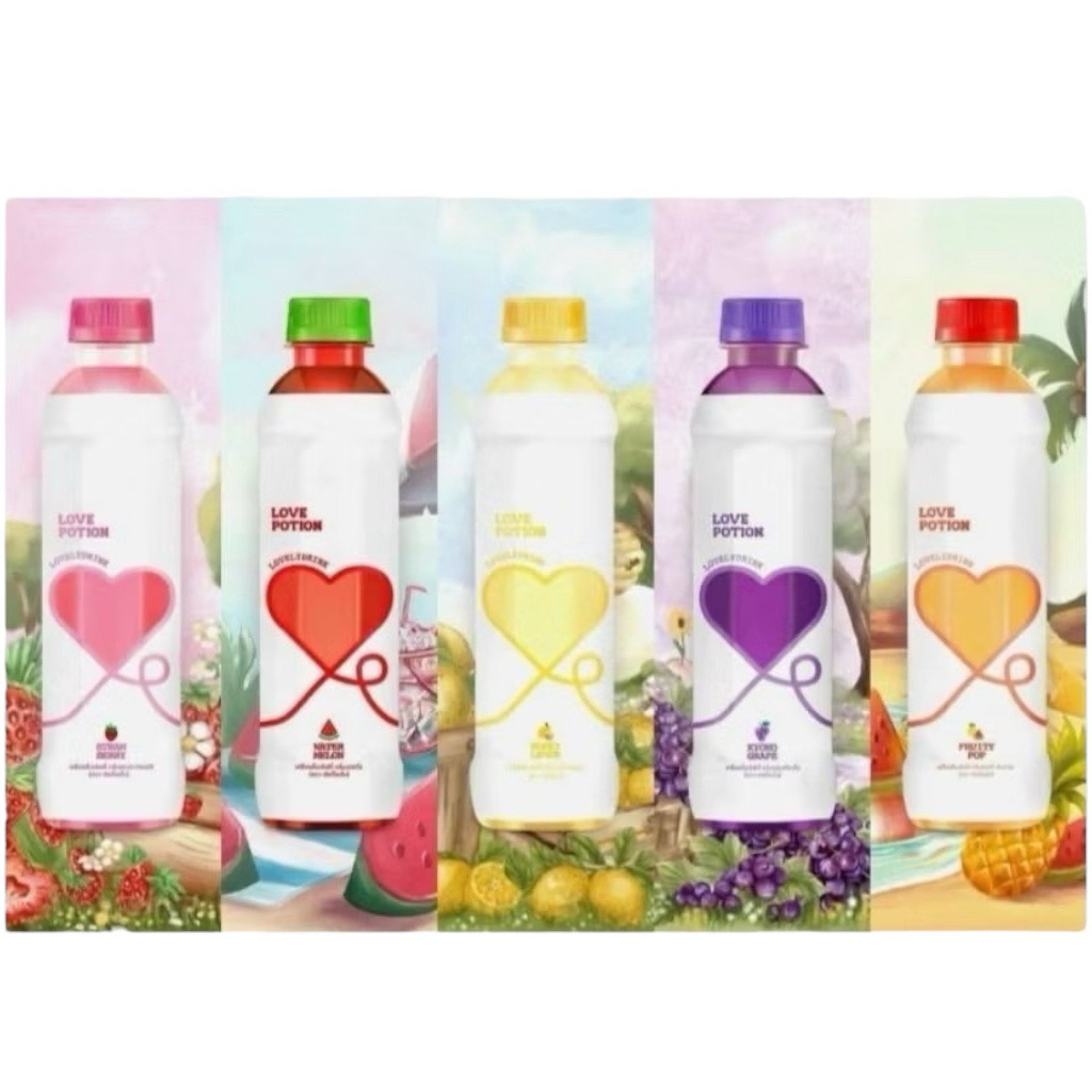 น้ำเลิฟ โพชั่น พร้อมส่งทุกรสชาติ 330ML น้ำตาล 0%