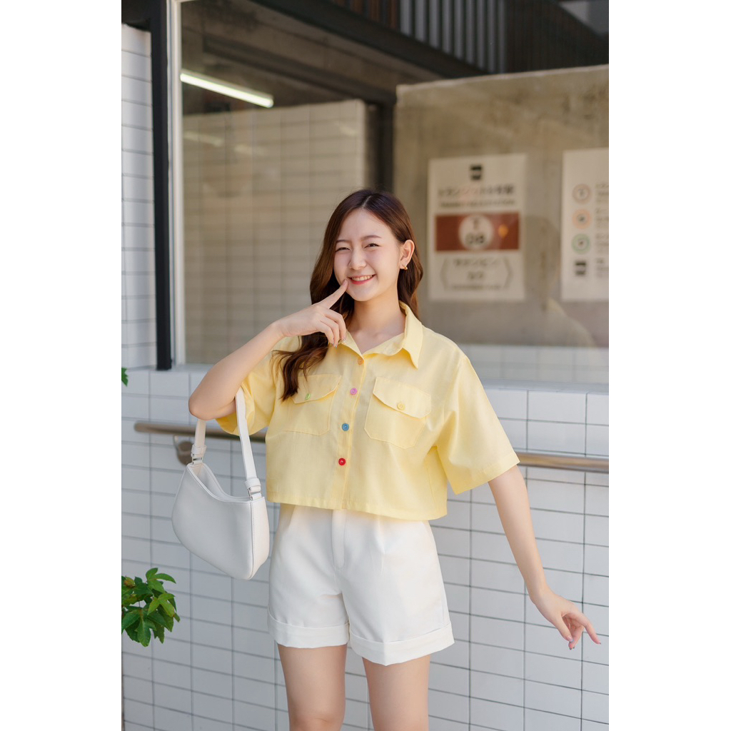 ส่งจากไทย | B05 Rainbow shirt เสื้อเชิ้ตกระดุมหลากสี