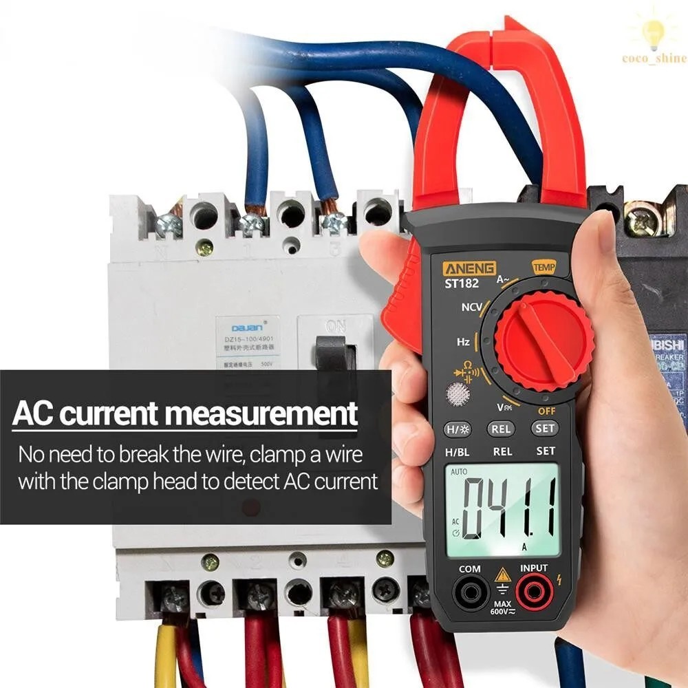 ตัววัดแคลมป์ดิจิตอล ANENG ST182 NCV Ohm Digital Clamp รูปที่ 4