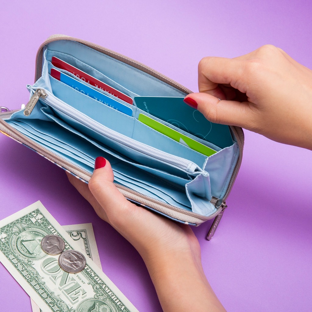 Lesportsac Tech Wallet Wristlet ฺBag กระเป๋าสตางค์ กระเป๋าใส่บัตร Style 3462 - รูปที่ 3