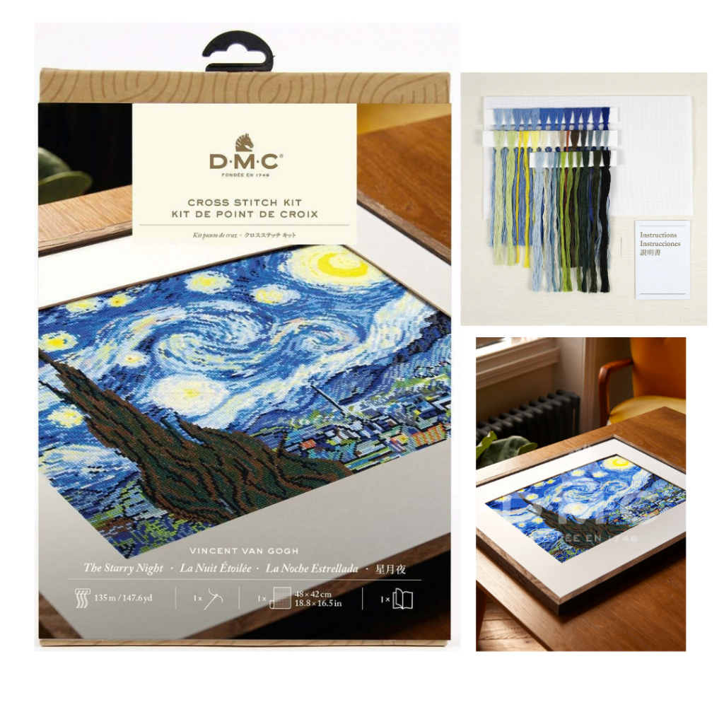 DMC ชุดปักครอสติส The Starry Night by Van Gogh (BK1995)