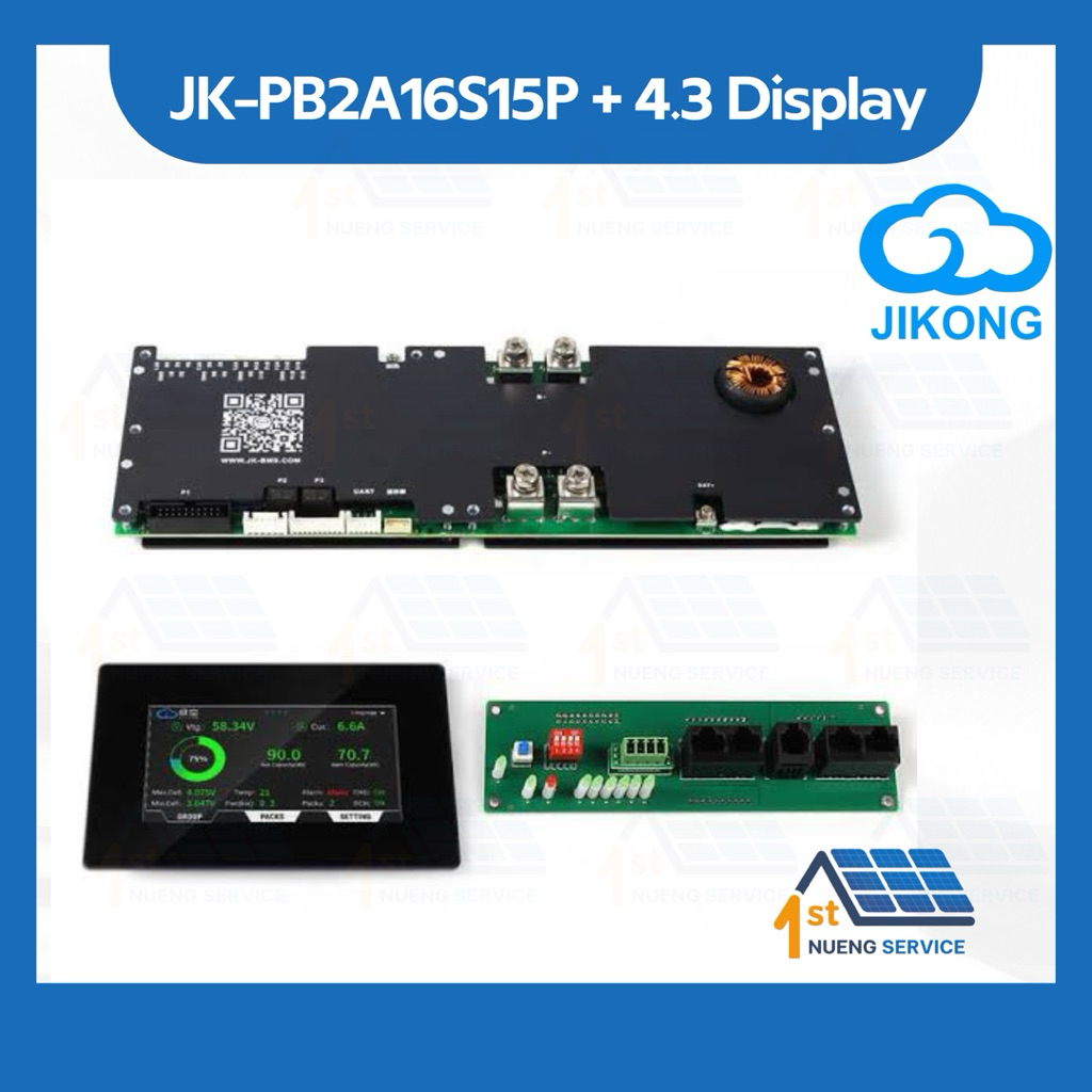 สมาร์ท BMS JK-PB2A16S15P Active Balance สําหรับ 8S-16S Li-Ion/Lifepo4/LTO แบตเตอรี่ 60A พร้อมบลูทูธ 