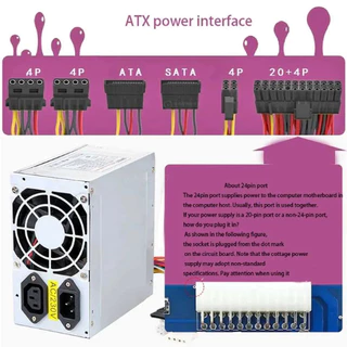 บอร์ดโมดูลพาวเวอร์ซัพพลาย แผงวงจรแยกไฟ 3V,5V,12V,-12V จาก power supply 24 pin