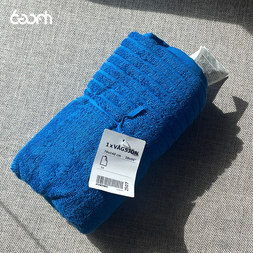 ผ้าเช็ดตัว IKEA ผืนใหญ่ เนื้อผ้าสัมผัสนุ่ม ดูดซับน้ำได้ดี แห้งไว้ ผ้าขนหนู 70x140 ซม - รูปที่ 6