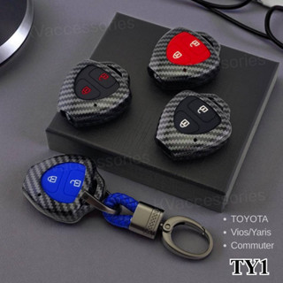เคสเคฟล่ากุญแจรถ ตรงรุ่น Toyota Vios Yaris Commuter เคสเคฟล่…