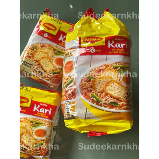 Maggi Kari บะหมี่กึ่งสำเร็จรูป รสผงกะหรี่ 1 แพ๊ค 5 ซอง