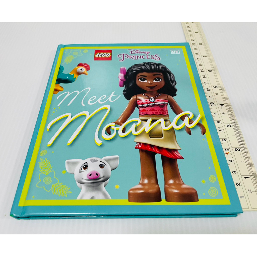 มือสอง ตำหนิรอยสก็อตเทปหลังปกตามภาพ+ตำหนิมุม นิทานเด็กภาษาอังกฤษ Lego Disney Meet Moana 90 บาท ปกติ 