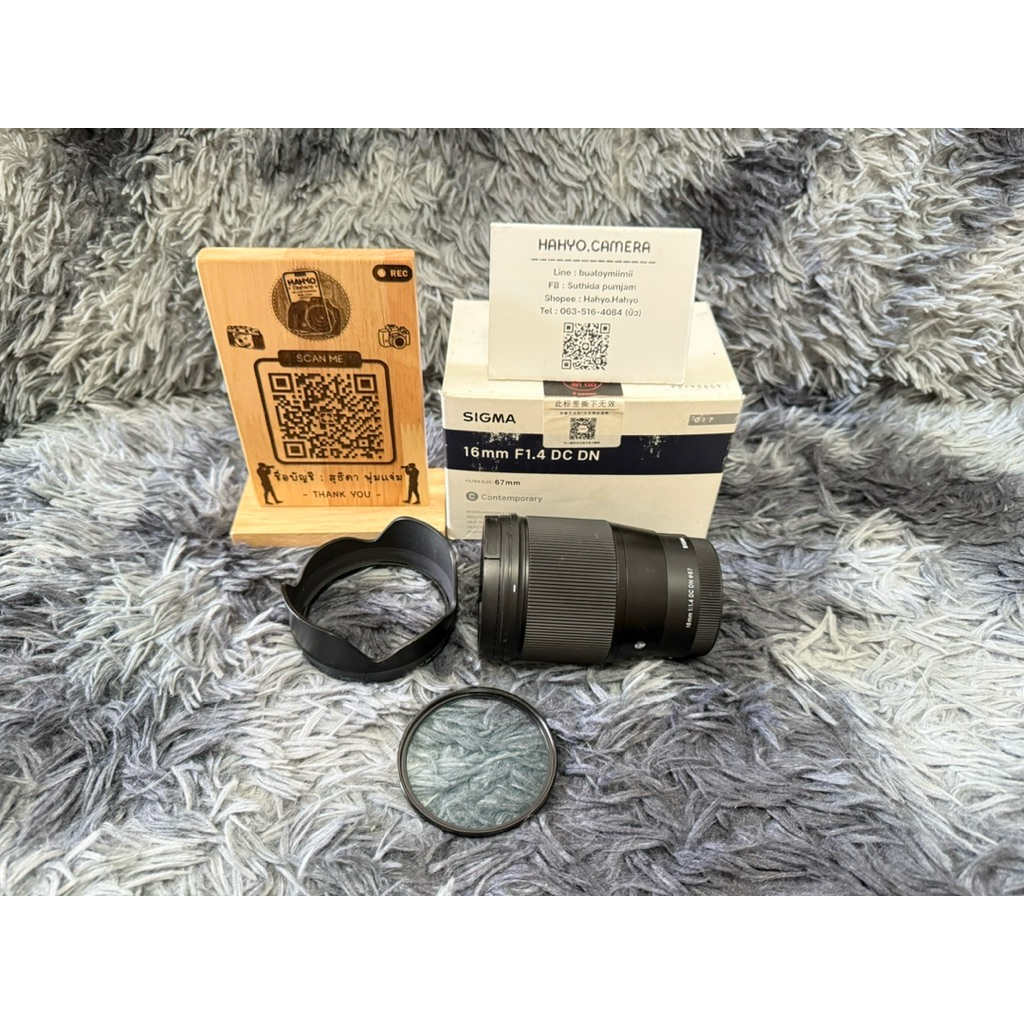 Lens sigma 16mm f1.4 for sony มือสองพร้อมส่ง 🔥 มีบริการส่งด่วนใน กทม. ถึงภายใน 1 ชม. 🔥