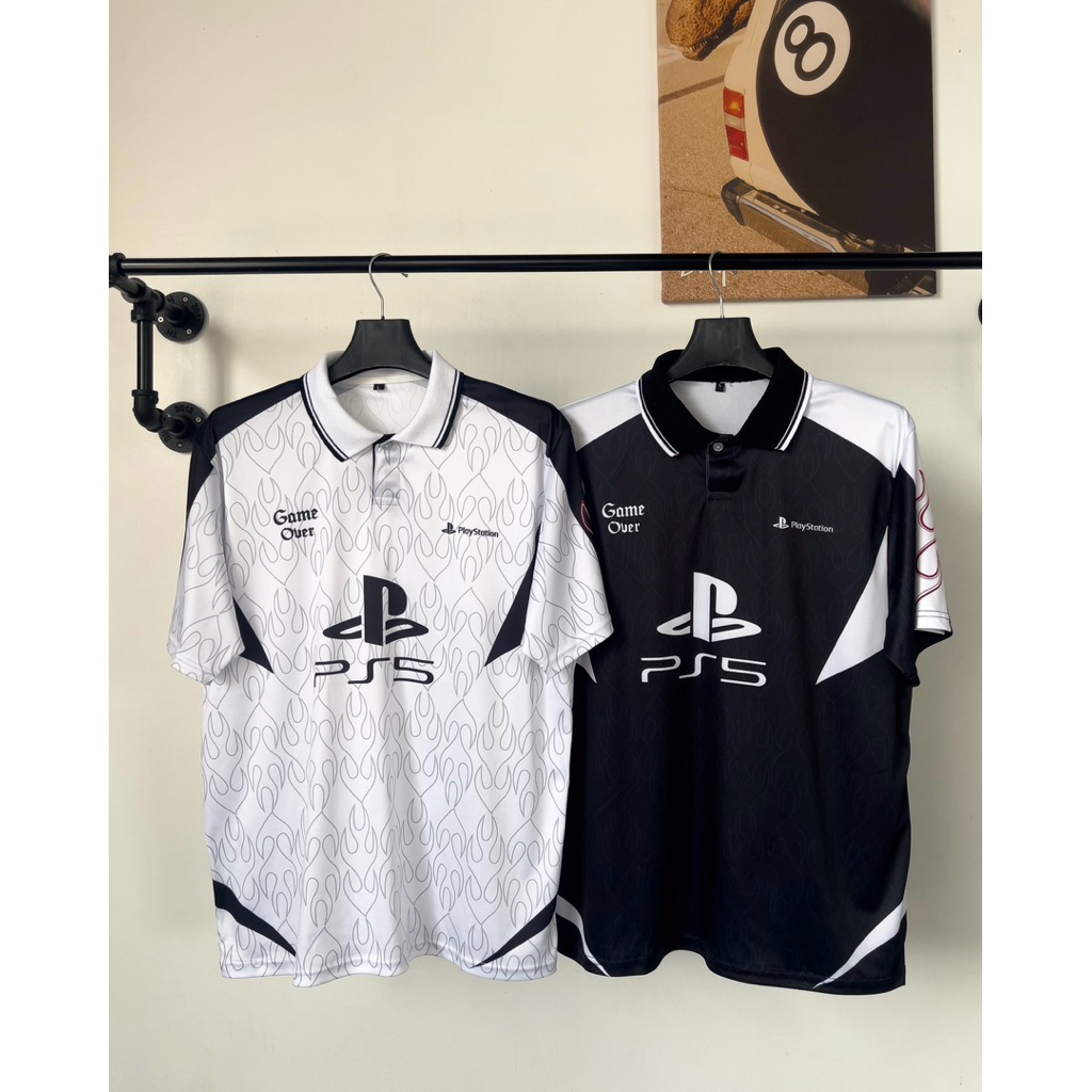 (gov)เสื้อคอปก เสื้อพิมพ์ลาย สตรีทแฟชั่น