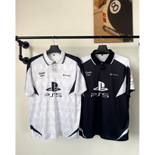 (gov)เสื้อคอปก เสื้อพิมพ์ลาย สตรีทแฟชั่น