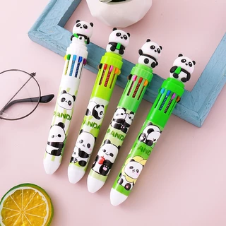 🔥ส่งในไทย🔥 ปากกากดหลายสี 10 สี ขนาด0.7มม. ปากกาลูกลื่น ปากกาหลายสี ปากกาลายการ์ตูน เครื่องเขียน ของแจก