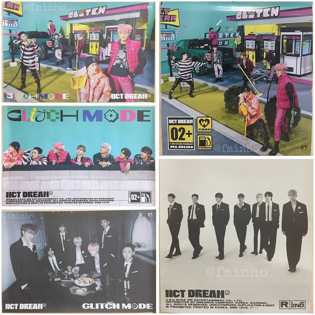 พร้อมส่ง! โปสเตอร์แท้จากอัลบั้ม NCT DREAM 2ND ALBUM [GLITCH MODE] POSTER