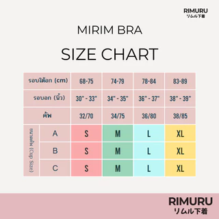 RIMURU BRAND รุ่น MIRIM มิริมบรา เจลลี่บราไร้โครง บราไร้ขอบ อกชิดสวย กระชับเก็บข้าง
