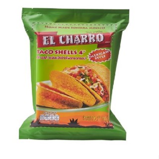 El Charro Taco Shells 4” (95g) แป้งทาโก้เชลล์ แผ่นข้าวโพดทอด…