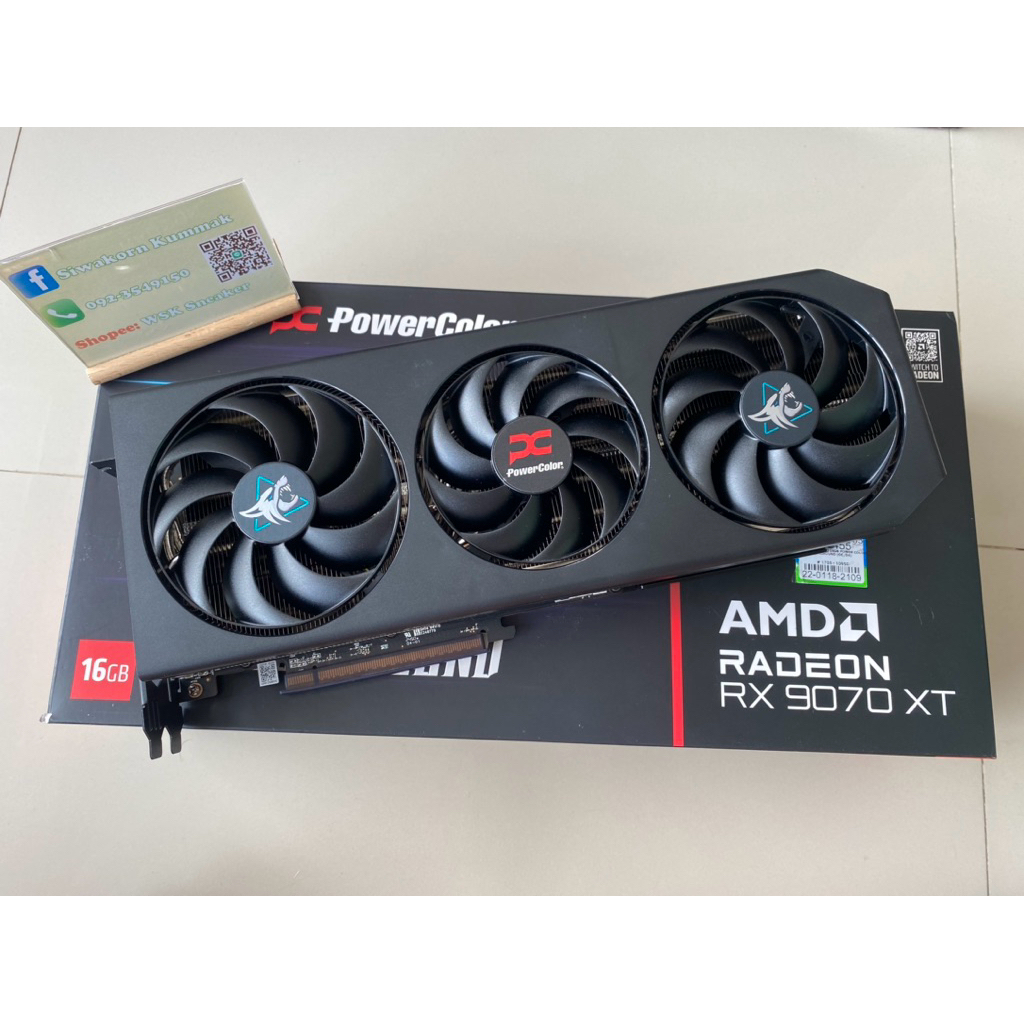 การ์ดจอ VGA PowerColor Hellhound AMD Radeon RX 9070 XT