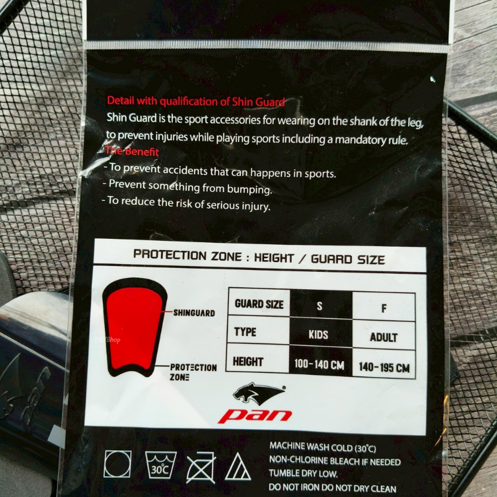 สนับแข้งฟุตบอล PAN ไซส์ S เหมาะสำหรับเด็ก รหัส PSS057 - รูปที่ 5