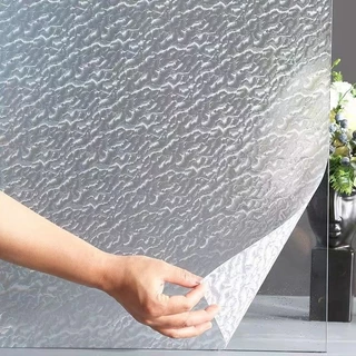 ฟิล์มติดกระจก สูญญากาศ 45/60/90x200cm ม้วนเดียว เหมาะสำหรับประตูบานเลื่อนห้องน้ำ Window film