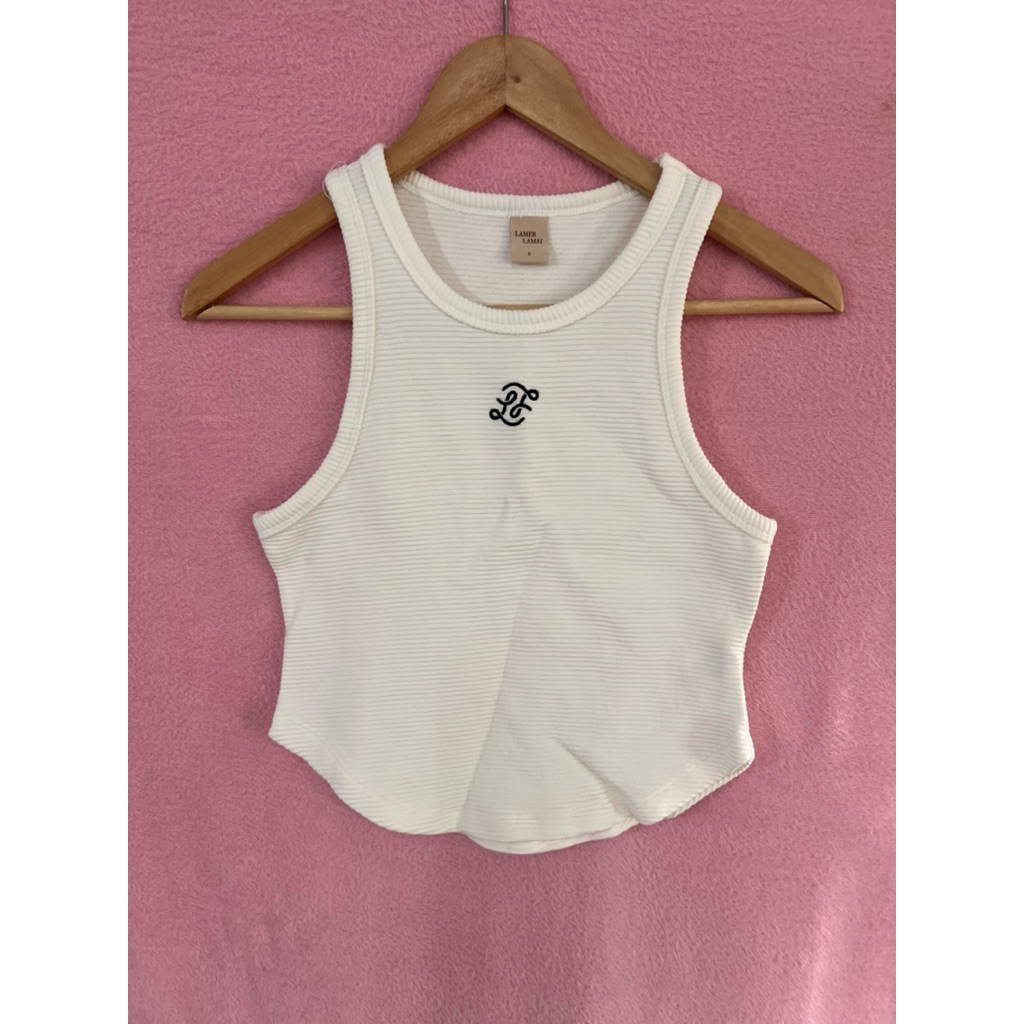 เสื้อกล้าม ผ้าร่อง ชายโค้ง ไซส์ S ป้าย Lamer Lamai ซักเก็บ