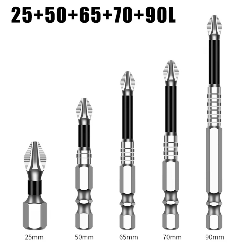 ชุดไขควง K5 ทนต่อแรงกระแทก ดอกสว่านแม่เหล็กกันลื่น PH2จำนวน 5ชิ้น ชุดดอกสว่านไขควง ข้อต่อไขควง - รูปที่ 7