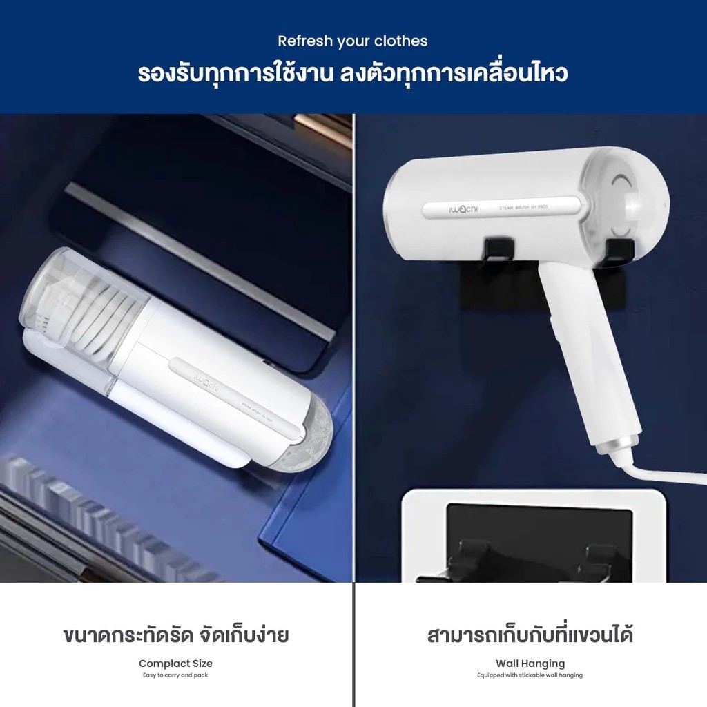 เตารีด IWACHI เตารีดไอน้ำ Steam Iron รุ่น GY-9505 สำหรับใช้ในบ้าน ราคา ถูกที่สุด ดีลบีเคเค แกลเลอรีภาพที่ 4