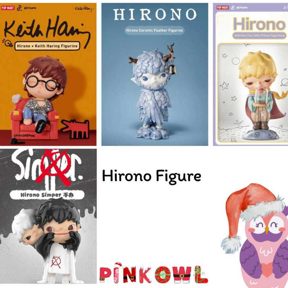 พร้อมส่ง🦉รวมฟิกเกอร์HIRONO🃏 🎭Hironox KeithHaring,Simper ,Hirono Gary Baseman,Doll Panda,Hirono × Sno