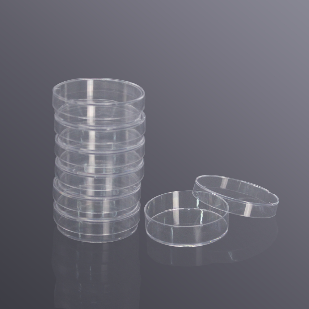 จานเพาะเชื้อพลาสติก (Petri dish) PS Sterile 60x15 mm, 10pcs/pk ยี่ห้อ Biosharp