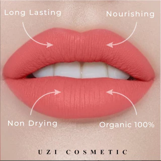 ลิปแมท สีชัด ติดทน ปากไม่แห้ง UZI Matte Liquid Lipstick l ลิปแมท ออร์แกนิค เม็ดสีชัด กลบปากคล้ำ ลิปแมทติดทน ลิปขวัญ