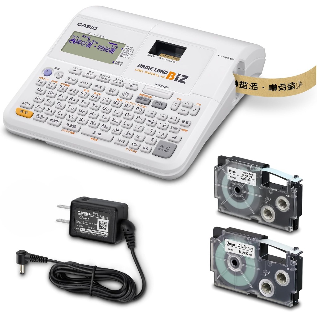 (ส่งตรงจากญี่ปุ่น) Casio Label Writer "Name Land BIZ" รุ่น KL‑M7 พร้อมชุดเทป KL‑TM7