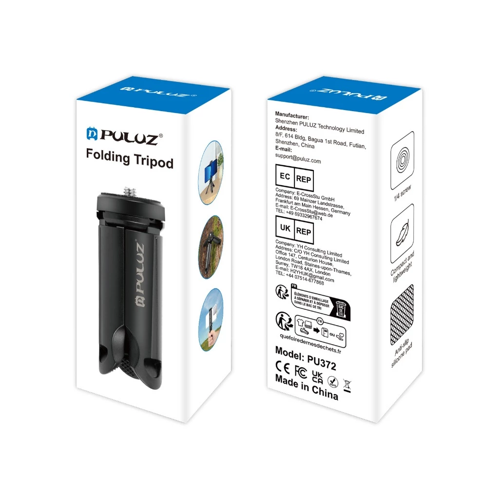 Puluz ขาตั้งกล้องขนาดเล็ก สำหรับ DJI Osmo Action / Gopro / Insta360 / Mirrorless Folding Tripod thumbnail 6