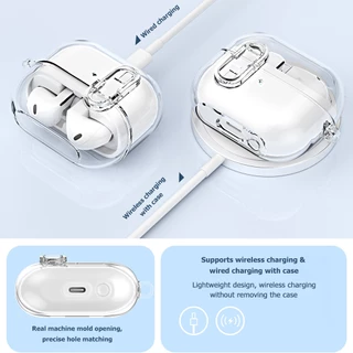 🔥ส่งจากไทย🔥ใช้ได้กับเคสป้องกัน Samsung Buds3pro, เคสหูฟังแบบใสล็อค Galaxy Buds 3, เคสป้องกัน buds3