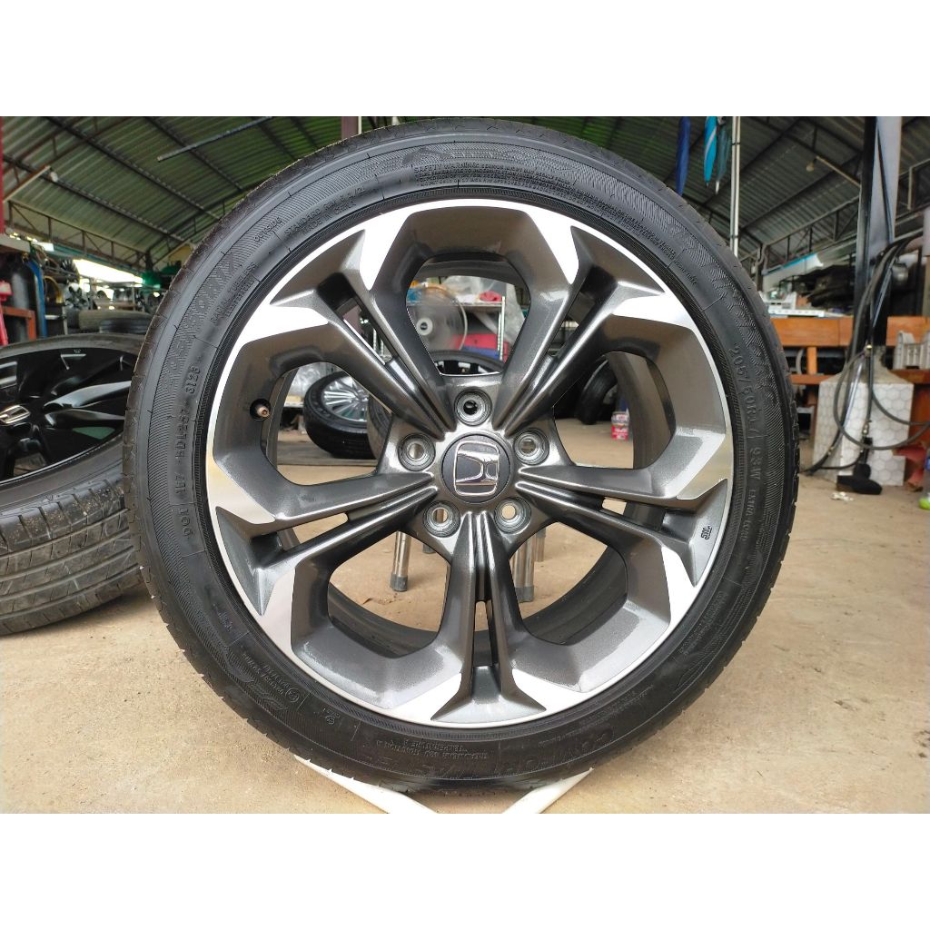 แม็กฮนด้า ขอบ17 พร้อมยางlinglong 205 50 17 ปี23 ตุ่มหน้ายางยังอยู่ทุกเส้น ใส่ civic ได้ทุกรุ่น