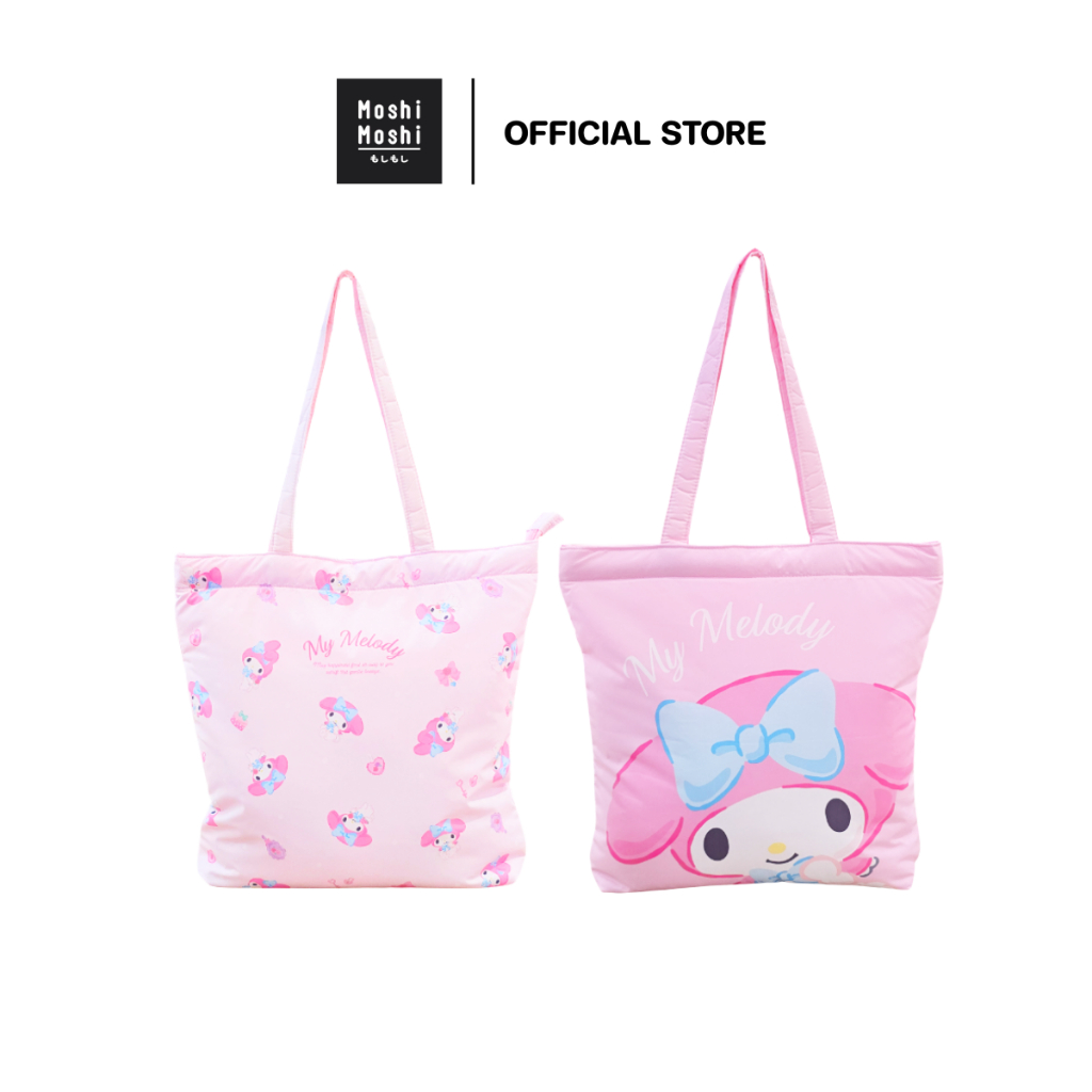 Moshi Moshi กระเป๋าช้อปปิ้ง สะพายไหล่ ลาย Mymelody ลิขสิทธิ์แท้จากค่าย Sanrio  รุ่น 6100005683-5684