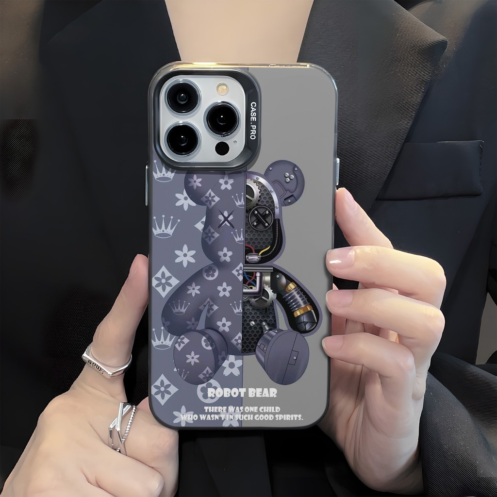 Bearbrick แบรนด์หรู เคสสําหรับiphone 16 15 Pro Max 14 XR 13 11 12 Pro Max 8 7 6 6S Plus X Xs Max Se 2020 13 12 11 แฟชั่น ราคา ถูกที่สุด ดีลบีเคเค แกลเลอรีภาพที่ 8