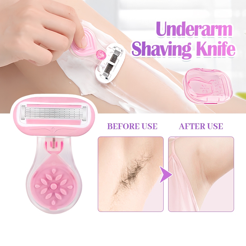 มีดโกนขนผู้หญิง ที่โกนหมอยหญิง ไม่ทำร้ายผิว ใช้ได้ทั้งตัว