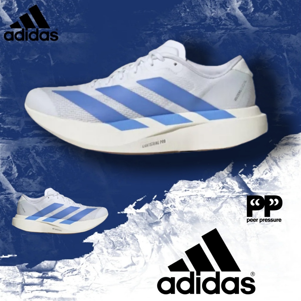 adidas Adizero Evo SL White blueรองเท้าผ้าใบ（ของแท้ 100 %）