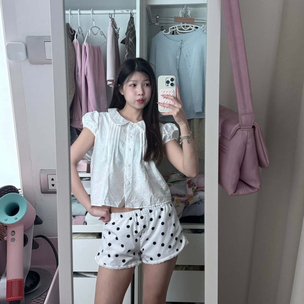 Teddy Puffy Shirt - เสื้อแขนตุ้กตา