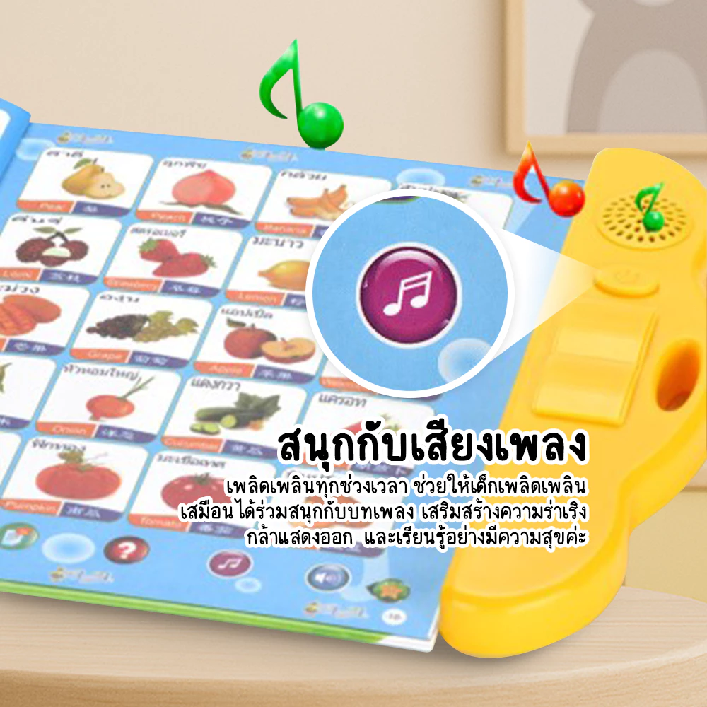 FYP หนังสือพูดได้ 3 ภาษา สร้าง IQ&EQ (ไทย จีน อังกฤษ) หนังสือเด็ก เสริมทักษะ มีภาพและเสียง thumbnail 9