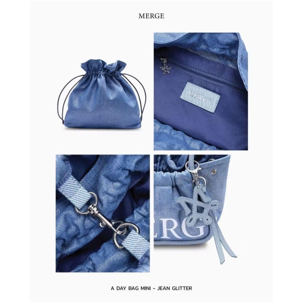 Merge A Day Bag Mini - Jean glitter รอบกด 29 july 2025