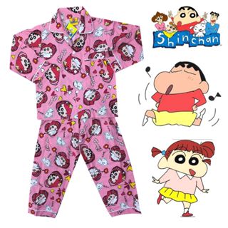 🎉✨ ชุดนอนเด็กสุดคิ้วท์~ ลายชินจังจอมแก่น 👦🏻💤 แขนยาว-ขายาว | …