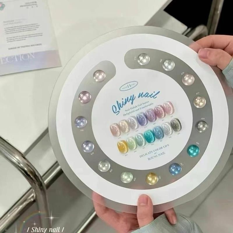 Shiny nail 14 สี Rouni ลูกแก้วชุดใหม่