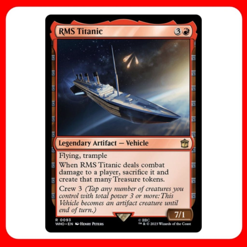 [MTG] RMS Titanic [WHO] [RED] [RARE] [NORMAL] [ENG] (การ์ดเมจิค / Magic the Gathering) [EDH]