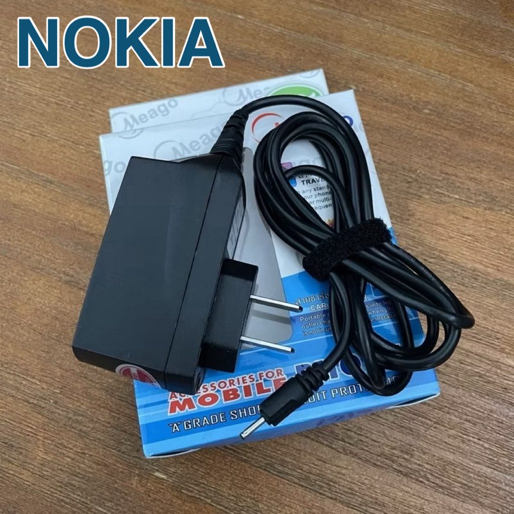 ที่ชาร์จโนเกียรุ่นเก่า แบบหัวกลมรูเล็ก(หัวเข็ม) ใช้ได้กับหลายรุ่น #Nokiaรูเล็ก#