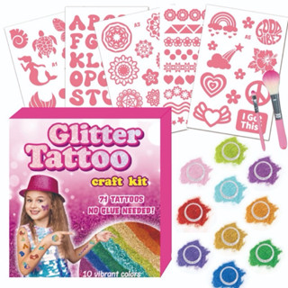 แทททูกลิตเตอร์ 🌈  71 Tattoo Glitter Play for FUN สนุกแน่นอน …