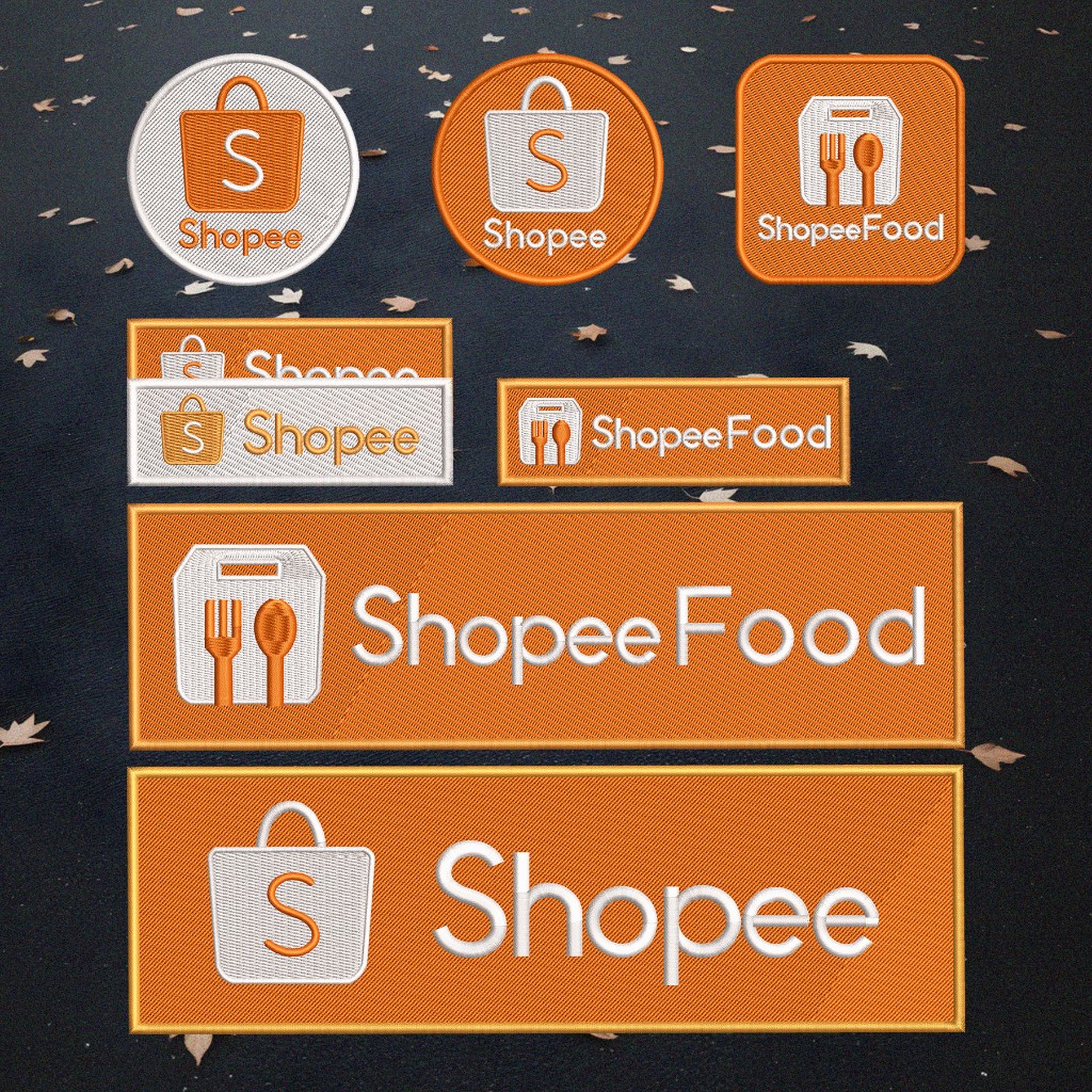 อาร์ม SHOPEE อาร์มติดเสื้อ สำหรับพนักงาน รีดติดเสื้อ อาร์มตีนตุ๊กแก ปักแน่นเน้นคุณภาพคุ้มราคา