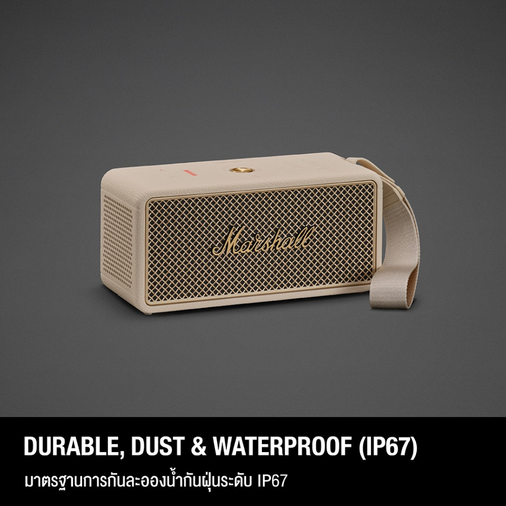 [NEW ARRIVAL] MARSHALL Middleton II Cream - รับประกัน 1 ปี + ส่งฟรี - ลำโพง ลำโพงบลูทูธ ลำโพงพกพา - รูปที่ 4