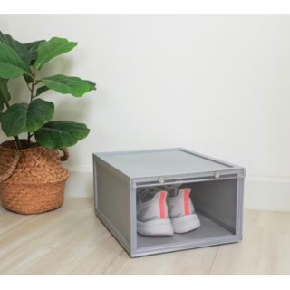 API-1015 กล่องใส่รองเท้าแบบซ้อนได้ กล่องวางรองเท้าโปร่งใส กล…