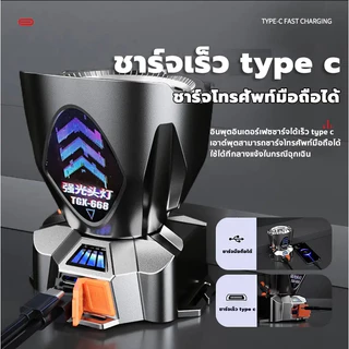 LEEROUTรุ่น 20 ไฟฉายคาดหัว LED ส่องสว่างสูง ระยะไกล สแตนด์บายนานพิเศษ ชาร์จไฟได้ ทนทาน ไฟฉายตกปลาในป่า กันน้ำ โคมไฟทำเหม