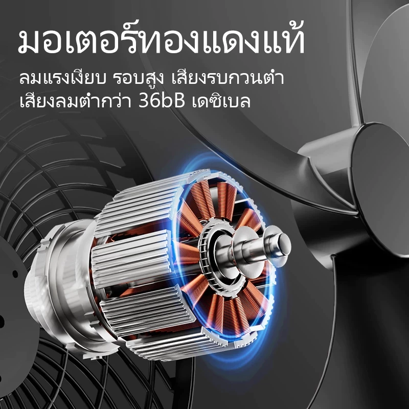 Maybuck Japan พัดลมลิเทียม 8นิ้ว พัดลมพกพา พัดลมตั้งโต๊ะ thumbnail 8