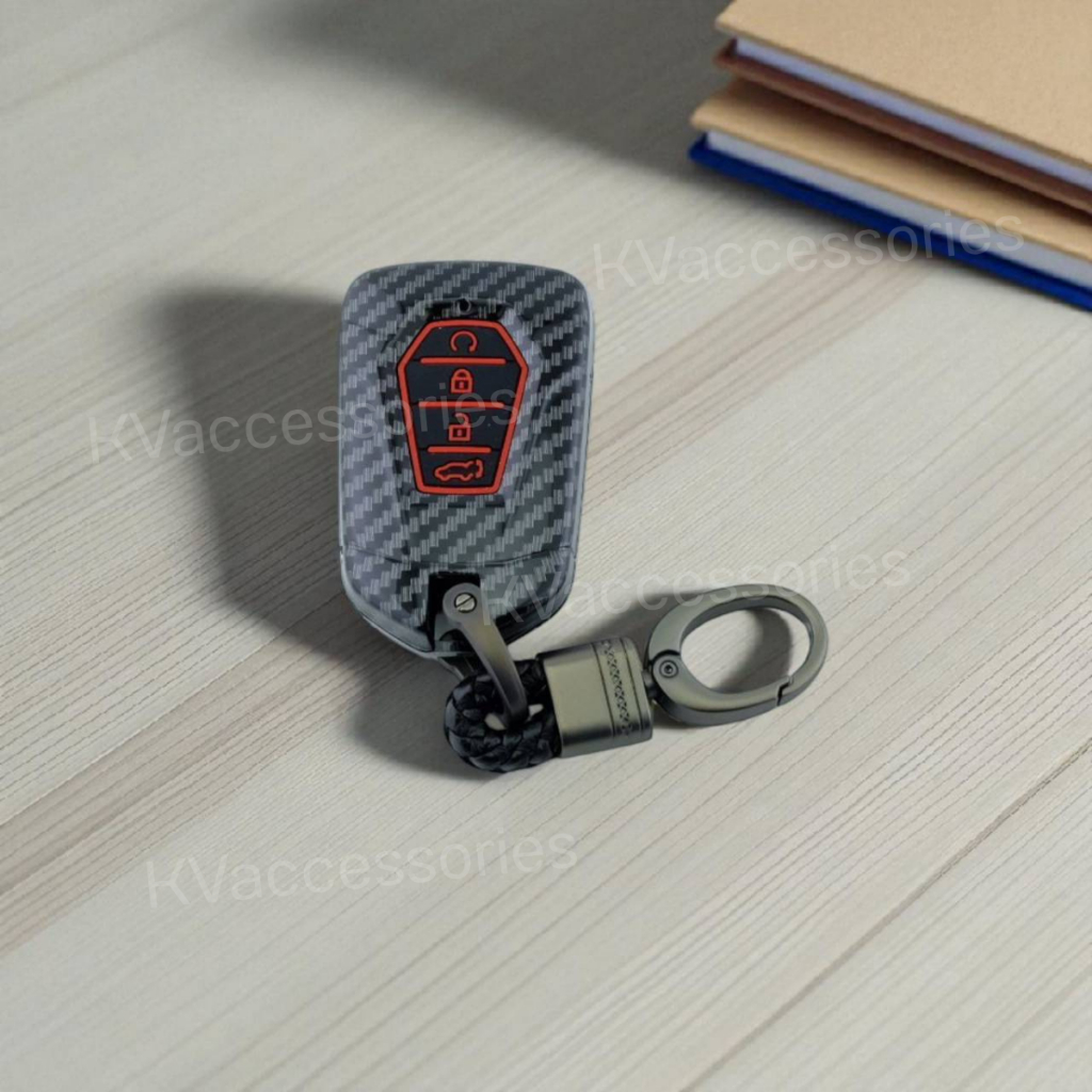 เคสกุญแจรถ คาร์บอนเคฟล่า ISUZU MU-X 2023 D-Max แบบ4ปุ่ม - รูปที่ 2